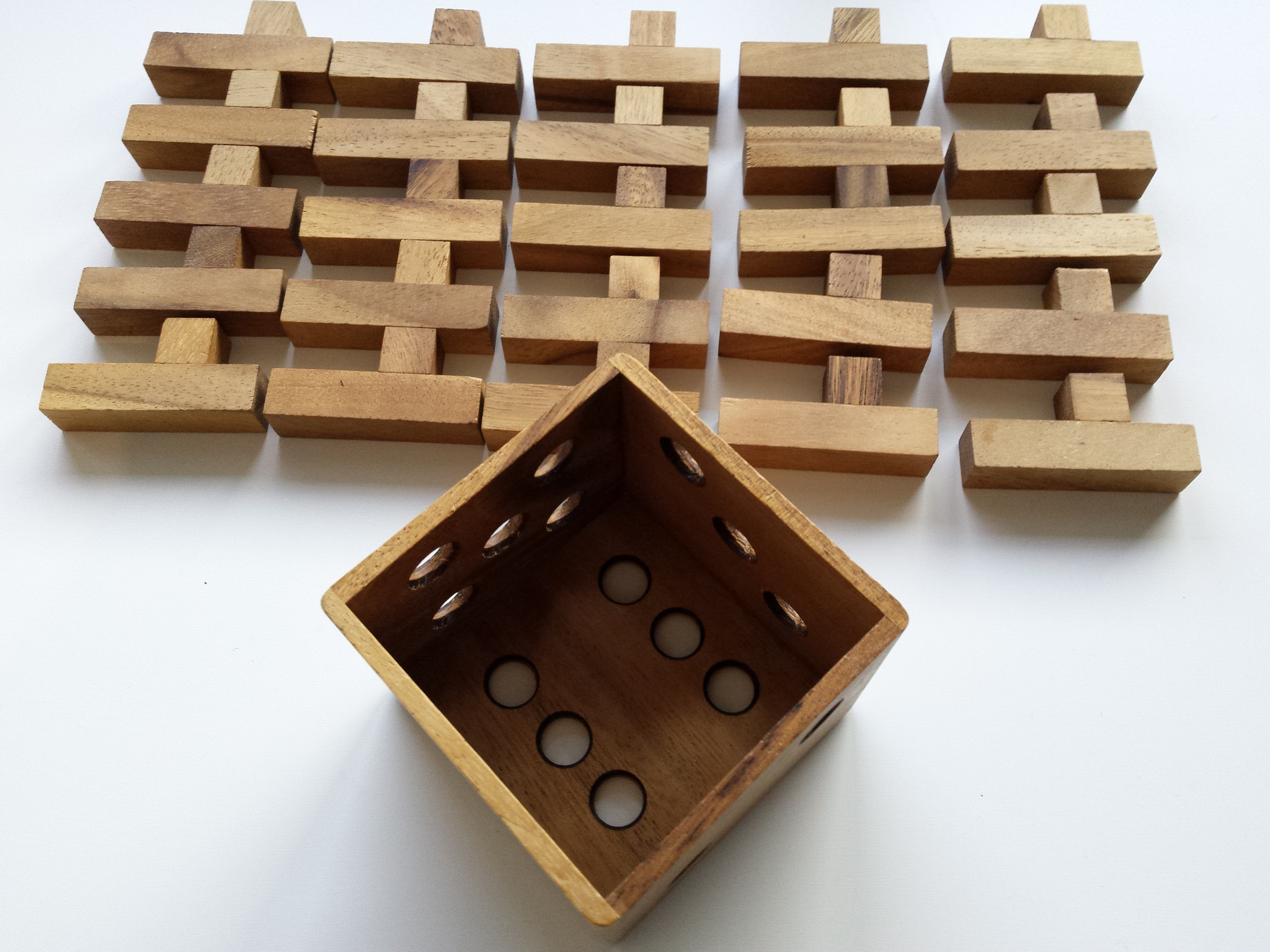 Y pentacube puzzle in Wood